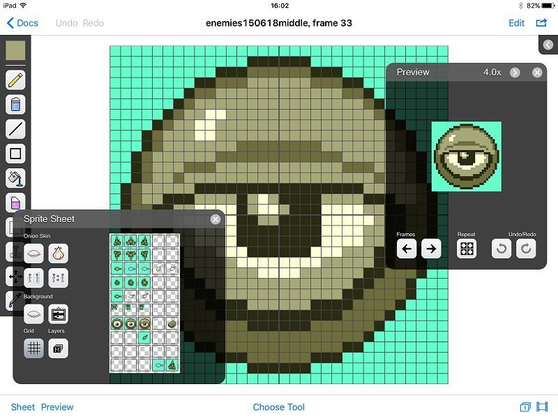 Ipad Ipad Mini向けのおすすめドット絵作成アプリ Sprite Something ドット絵とアイデアと